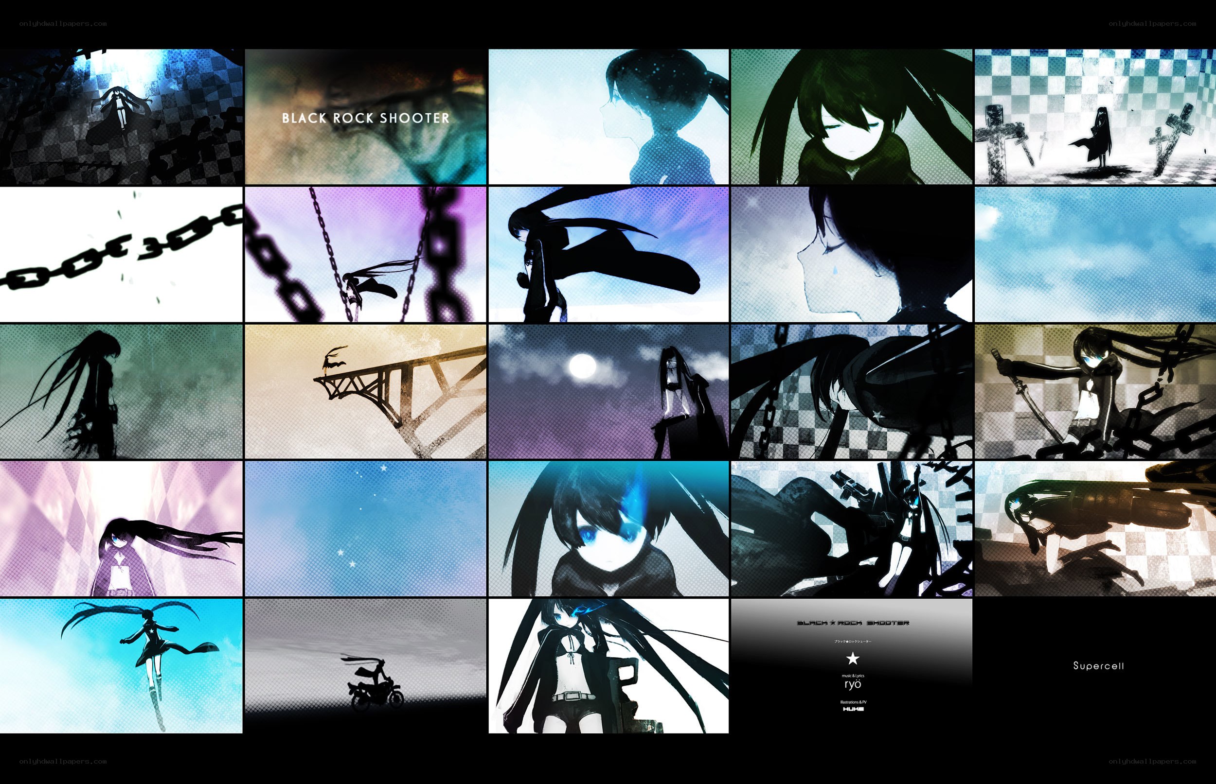 Black Rock Shooter collage