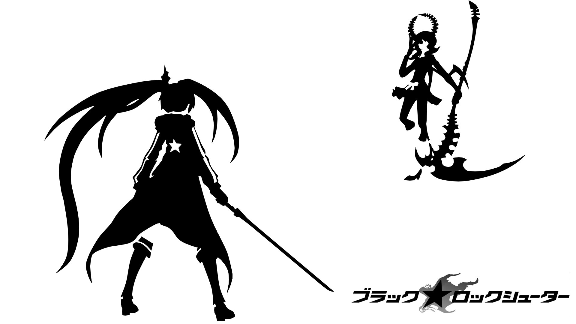 Black Rock Shooter silhouettes