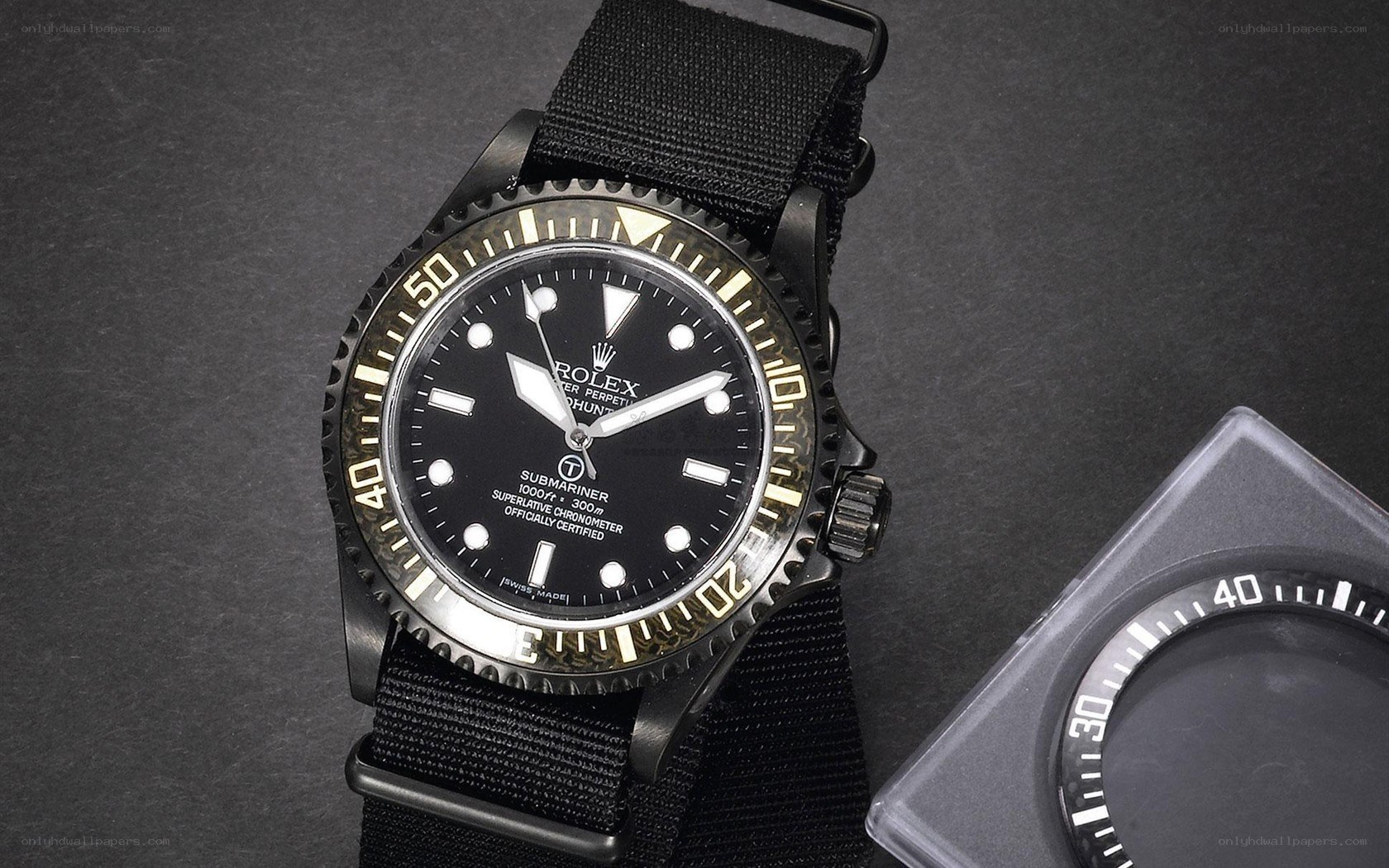 black rolex submariner watch