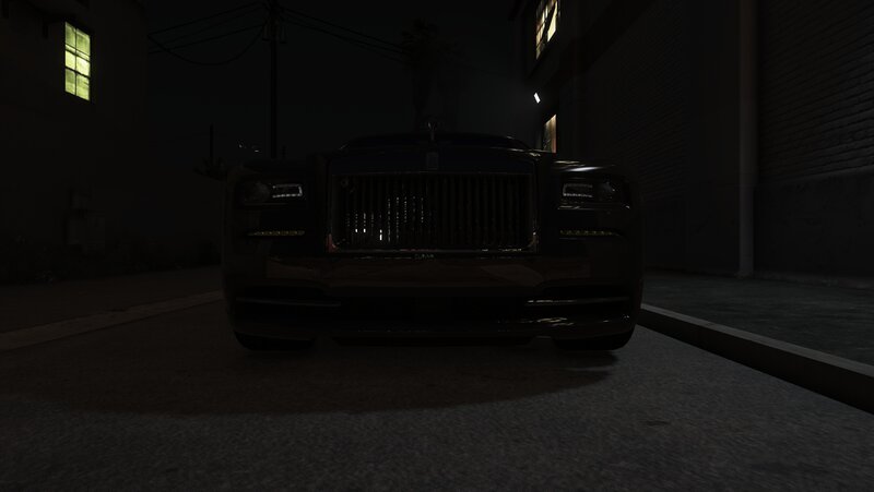 Black Rolls-royce Car — Dark