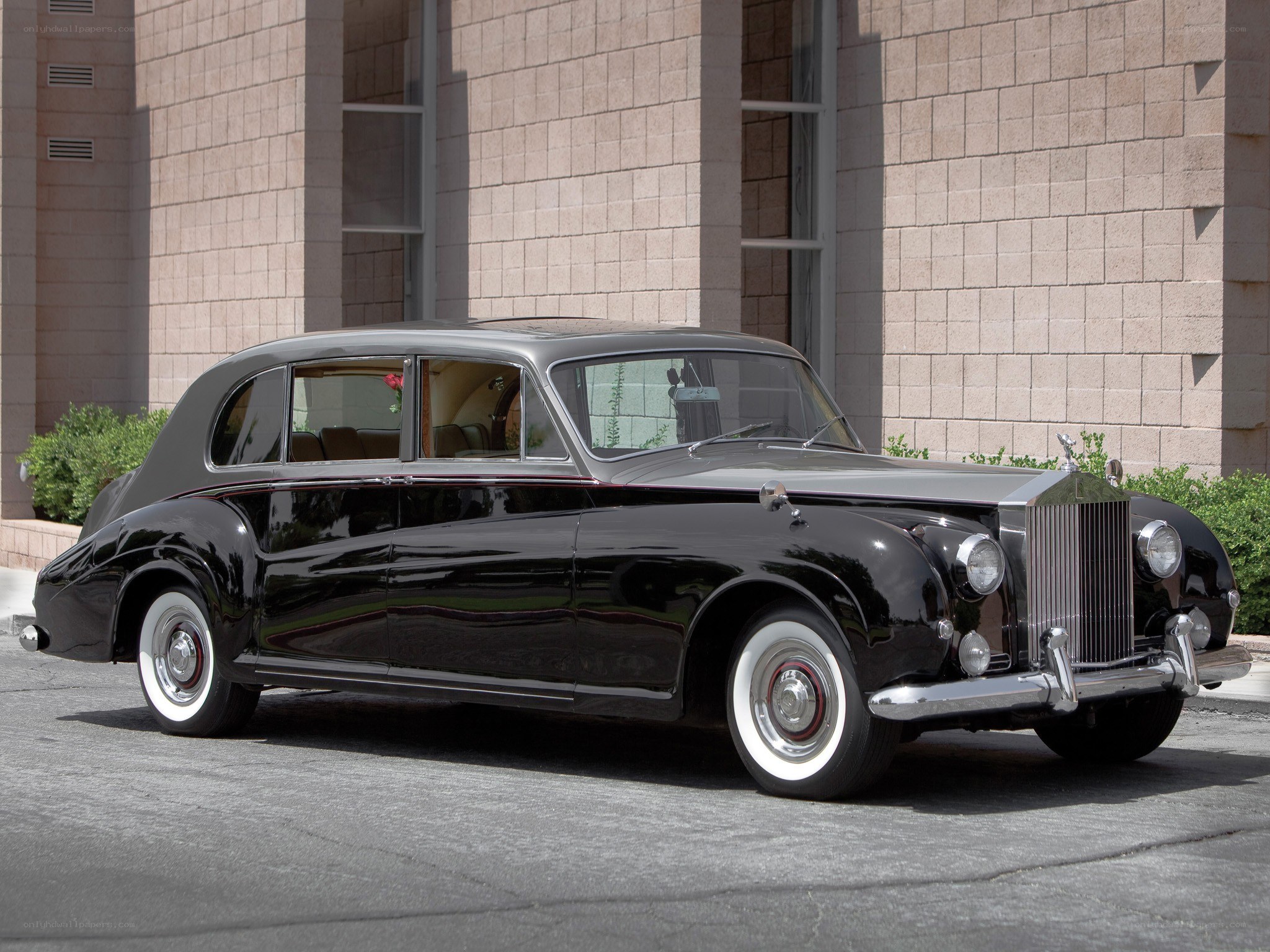 Black Rolls-Royce classic car