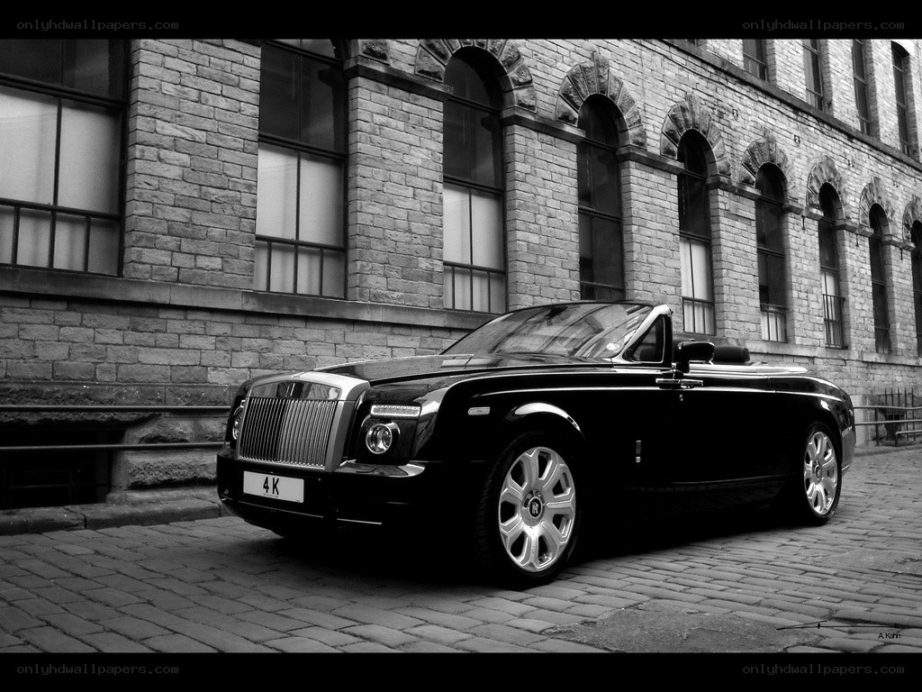 Black Rolls-Royce convertible