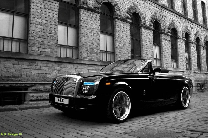 Black Rolls-Royce convertible