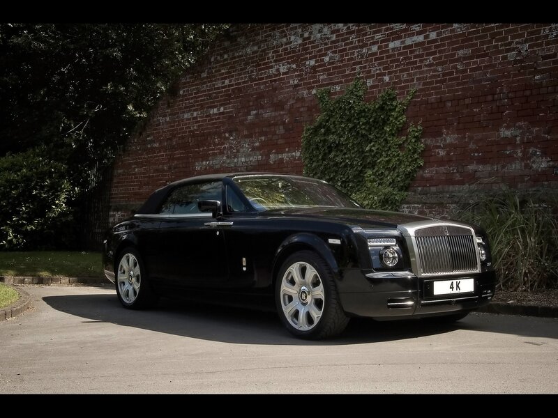 Black Rolls-Royce convertible
