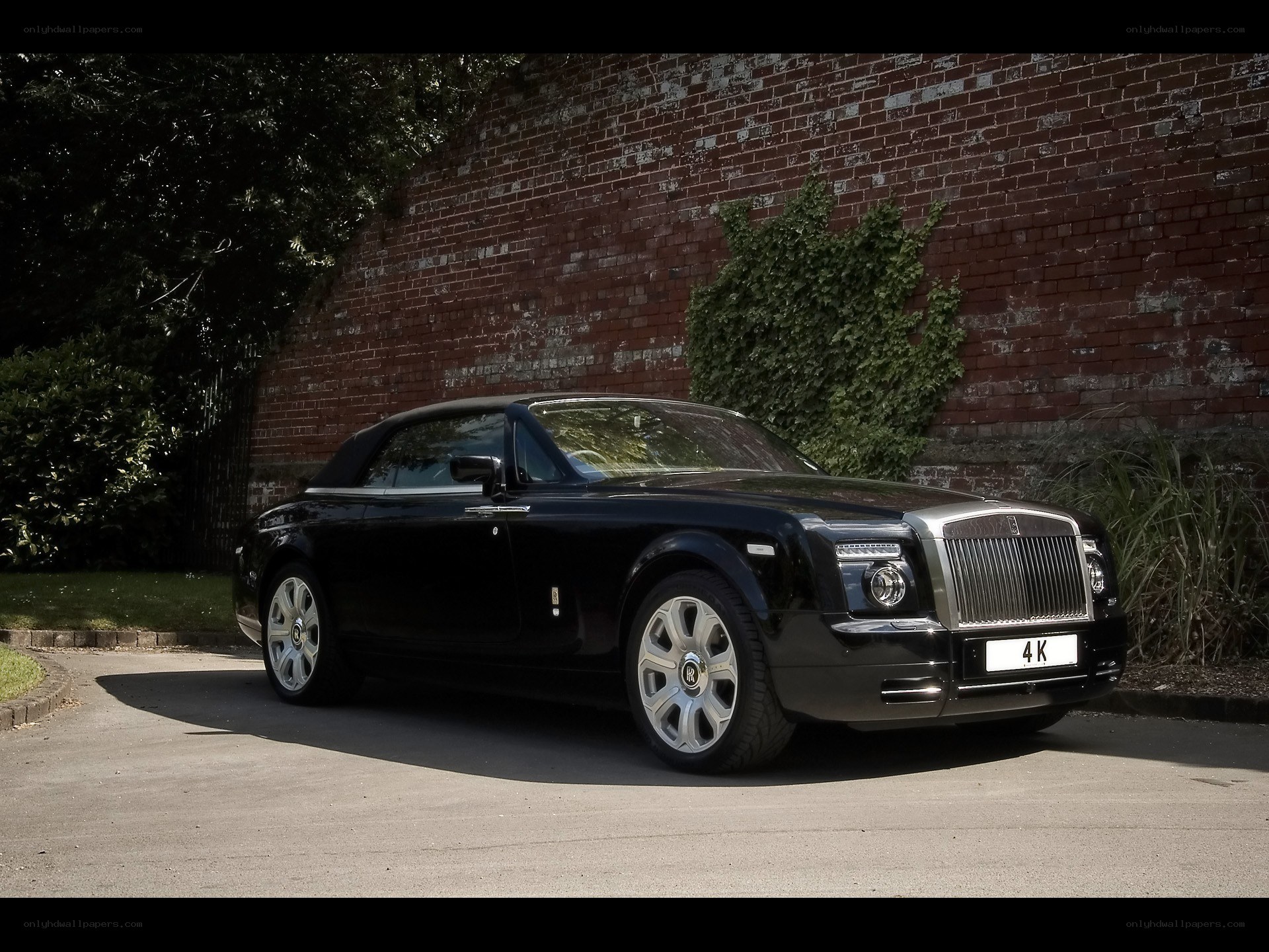 Black Rolls-Royce convertible