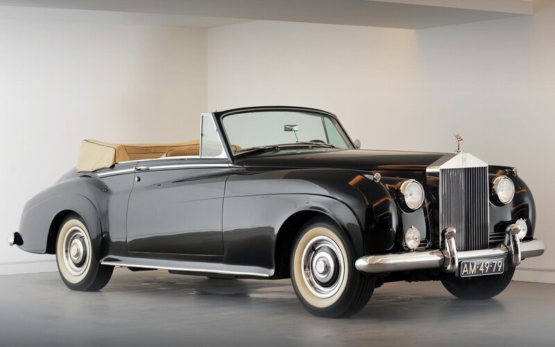 Black Rolls-Royce convertible