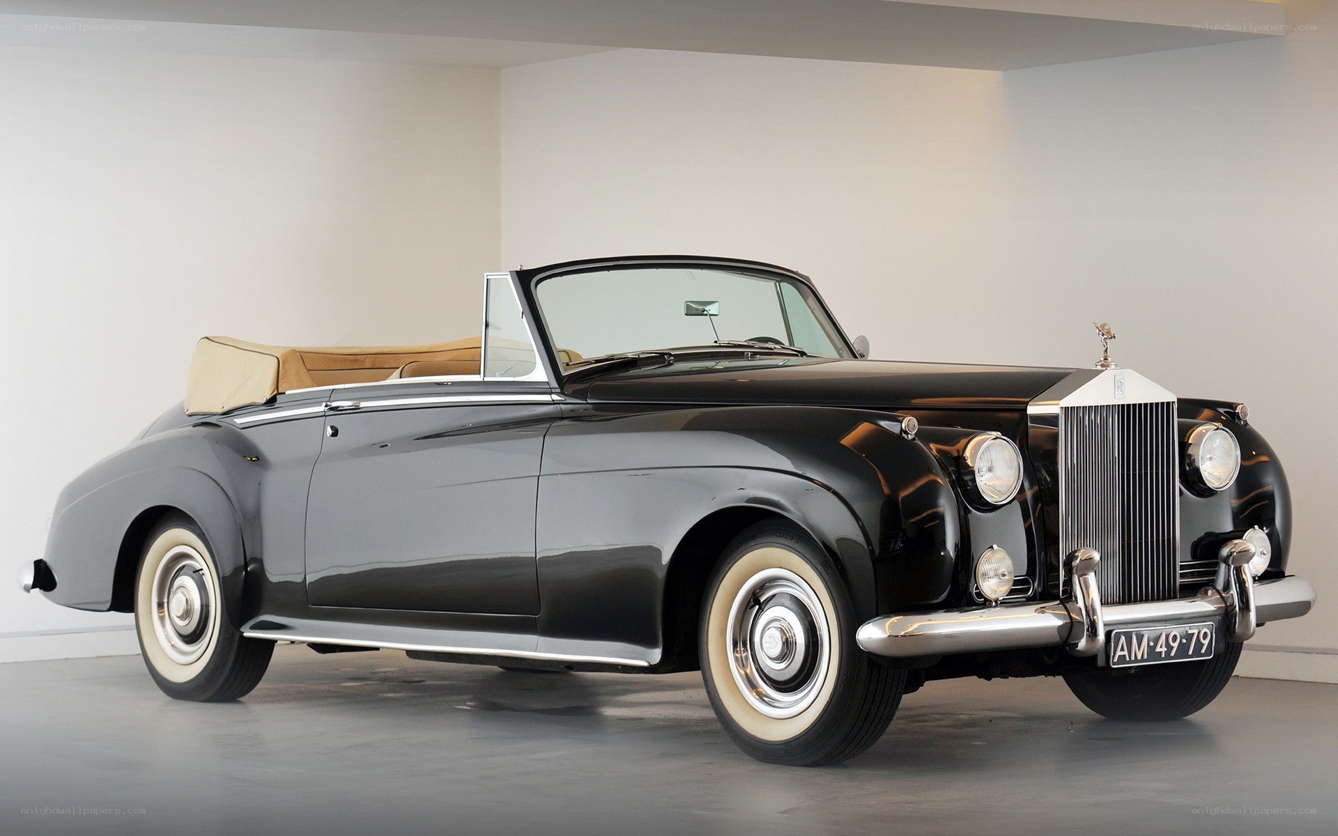 Black Rolls-Royce convertible