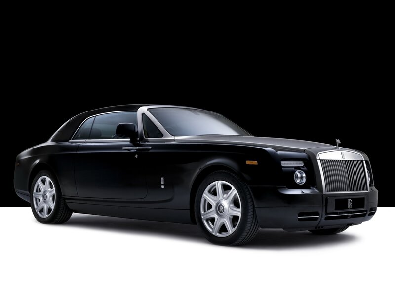 Black Rolls-Royce convertible