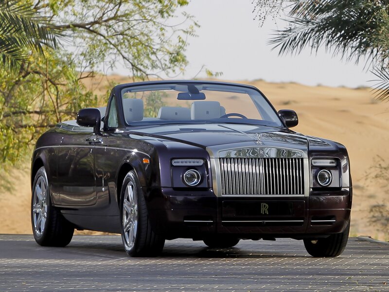 Black Rolls-Royce Convertible — Serene, Afternoon