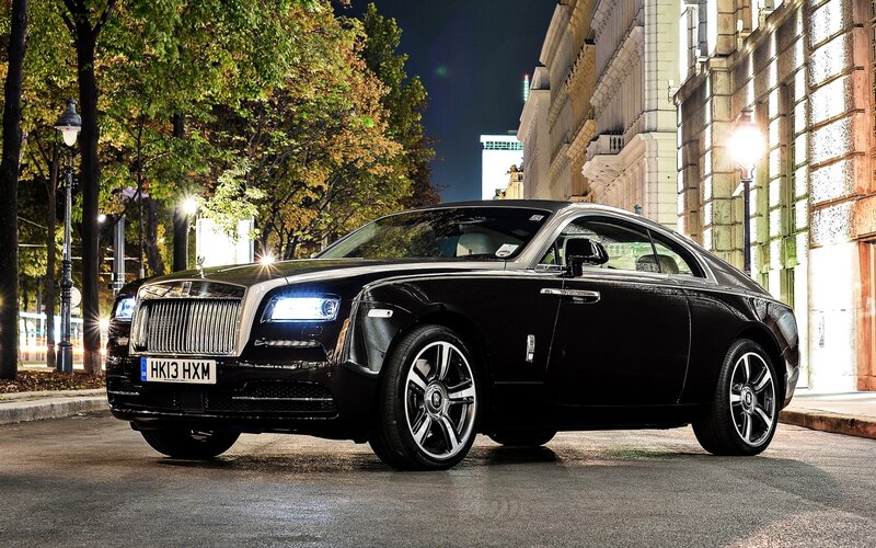 Black Rolls-Royce Coupe — Dramatic