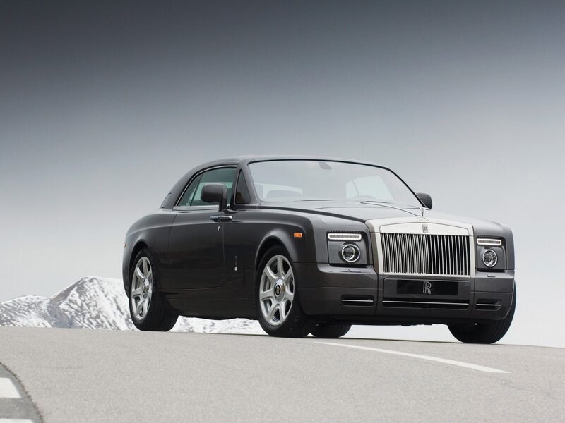 Black Rolls-Royce Coupe — Gray, Dramatic