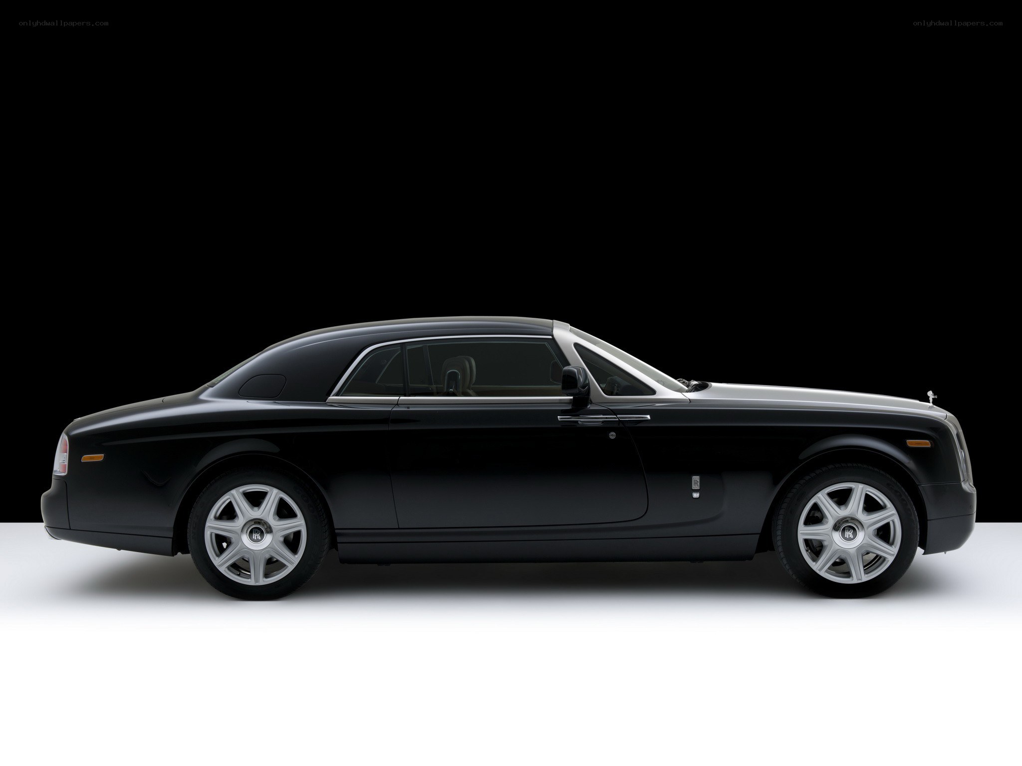 Black Rolls-Royce coupe