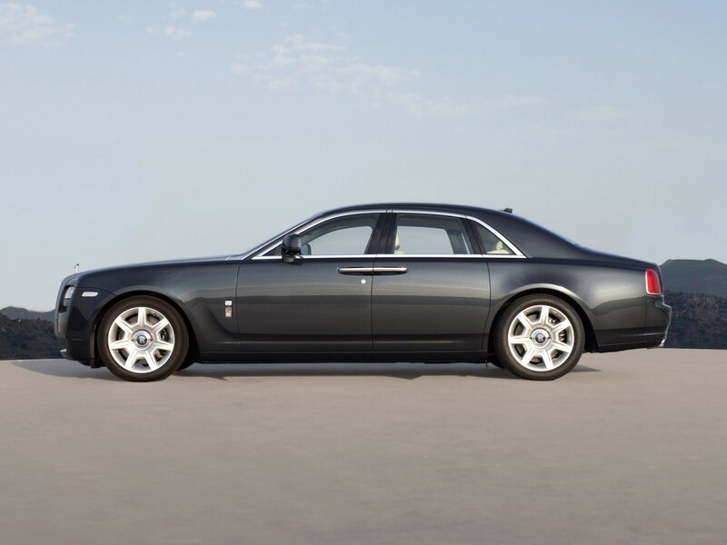 Black Rolls-Royce luxury sedan