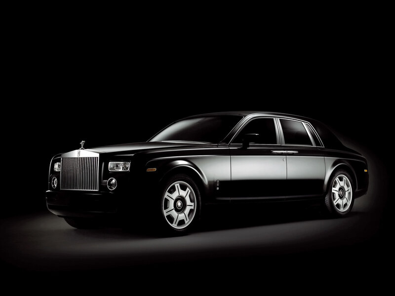 Black Rolls-royce Phantom — Dramatic, Photograph, Car, Headlights, Wheels