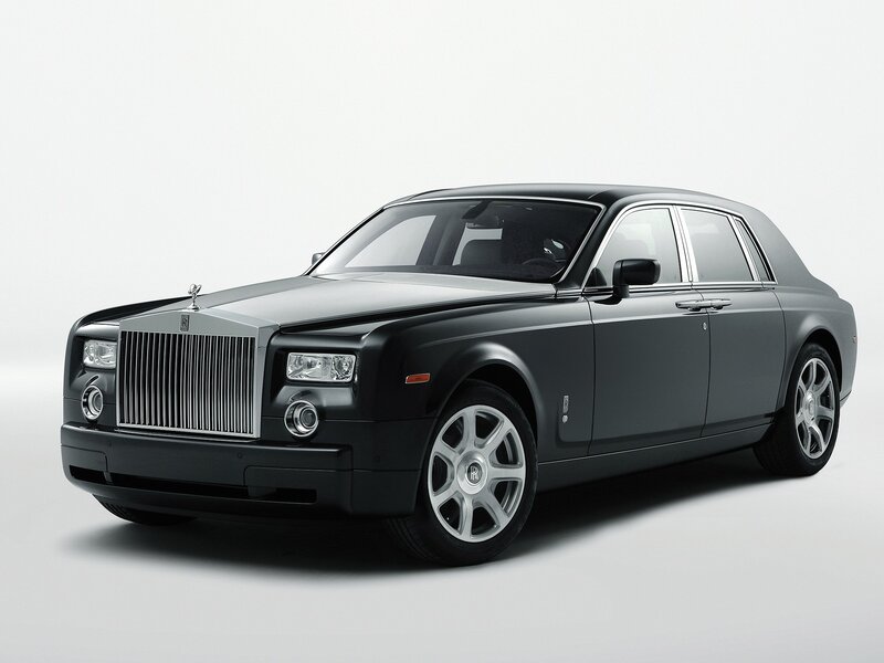 Black Rolls-royce Phantom — Neutral, Photograph, Car, Silver Grille, Wheels