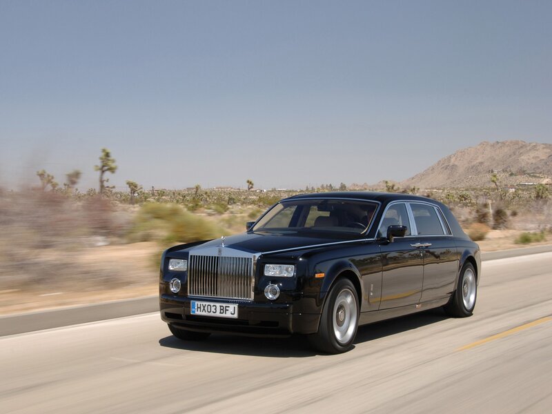 Black Rolls-Royce Phantom — Serene, Afternoon, Photograph, Car, Road