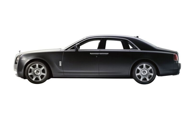 black rolls-royce sedan