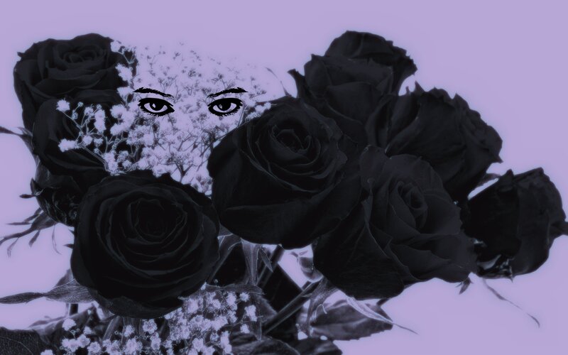 Black Roses with Eyes