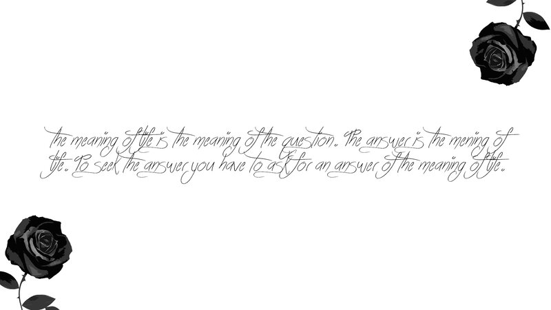 Black Roses with Text