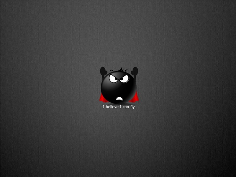 Black Round Character