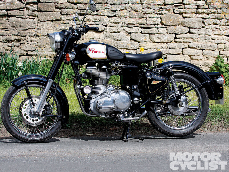 Black Royal Enfield Motorcycle