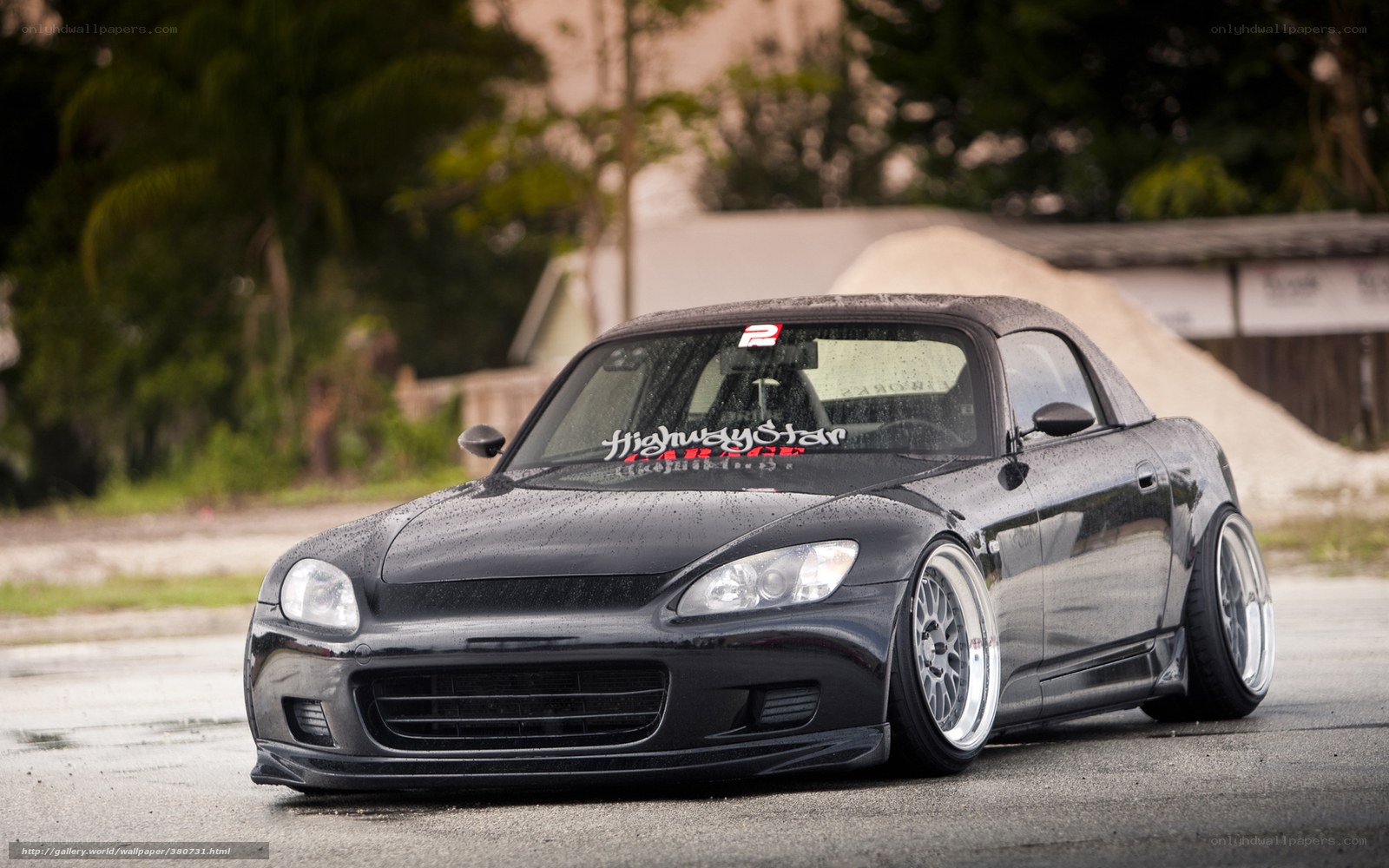black s2000 sports car