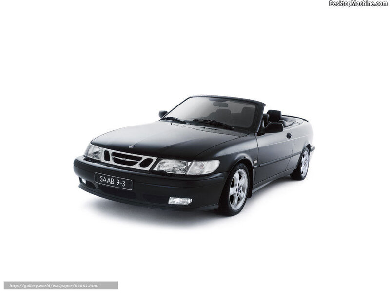 Black Saab 9-3 Convertible — Neutral