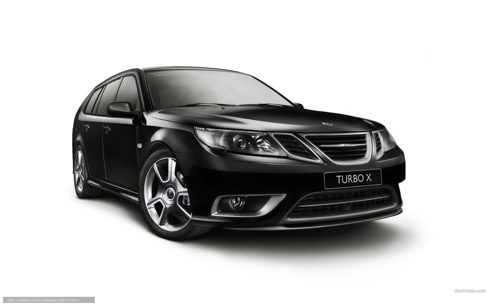 Black Saab Turbo X car