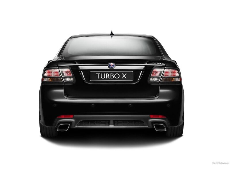 Black Saab Turbo X — Neutral, Photograph, Car, Taillights