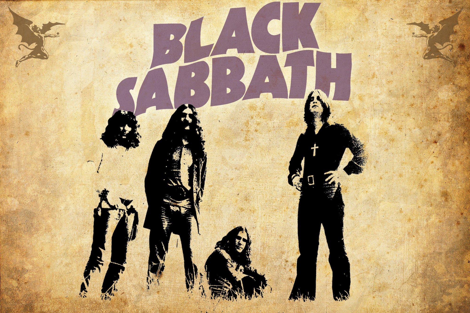 Black Sabbath band poster