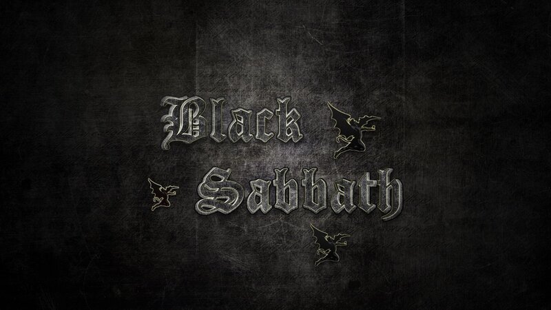Black Sabbath logo on dark background