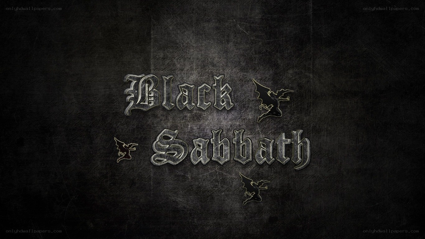 Black Sabbath logo on dark background