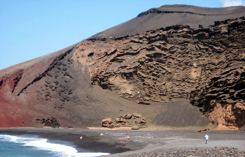 Black Sand Beach — Dramatic, Afternoon, Photograph, Volcano