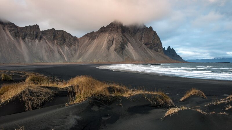Black Sand Beach — Dramatic, Morning