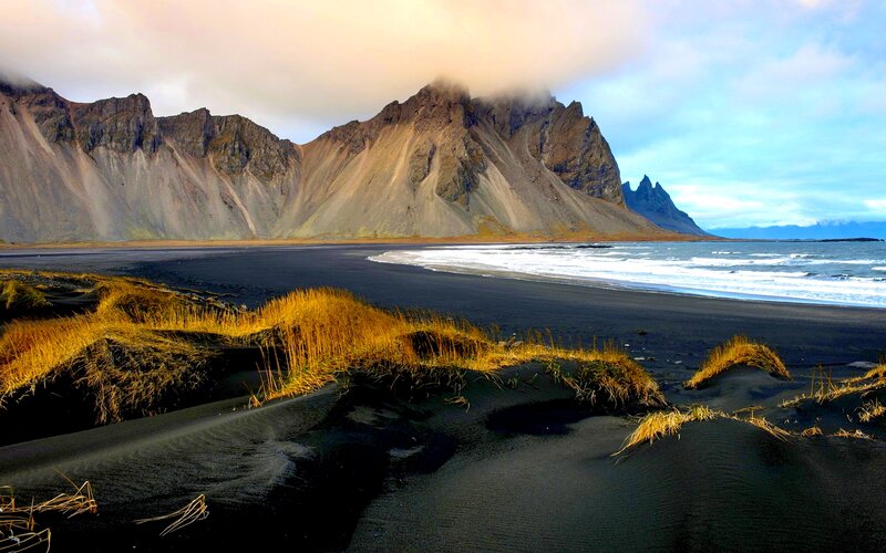 Black Sand Beach — Dramatic