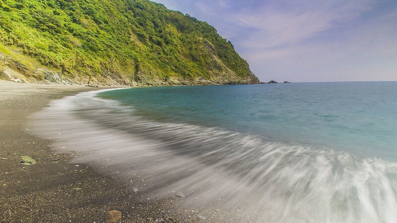 Black Sand Beach — Green, Serene, Afternoon