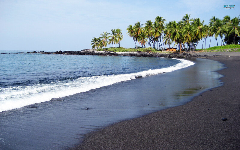 Black Sand Beach — Serene, Afternoon