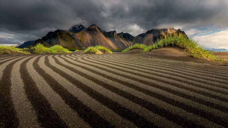 Black Sand Dunes — Dramatic