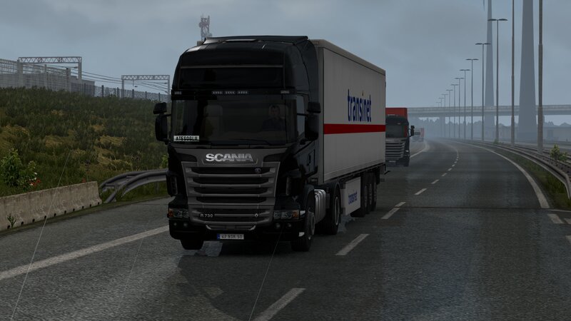 Black Scania Truck — Gray