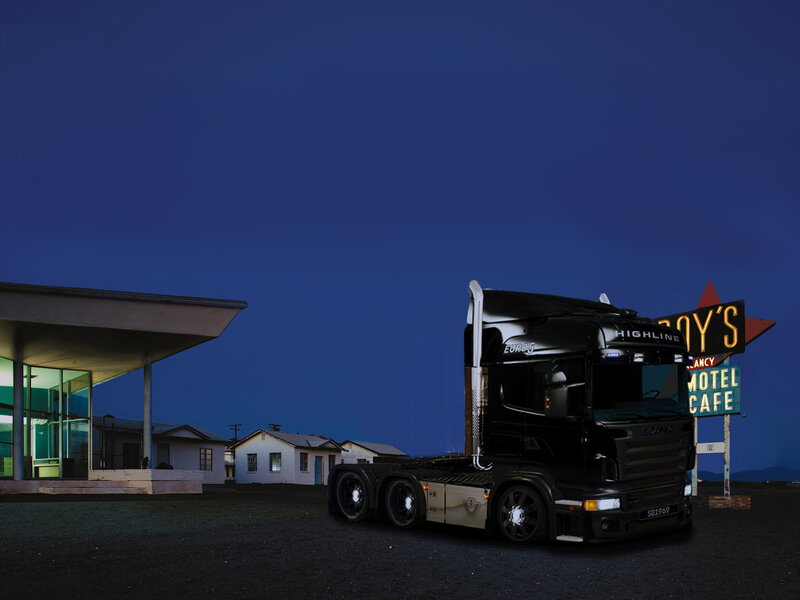Black Scania Truck