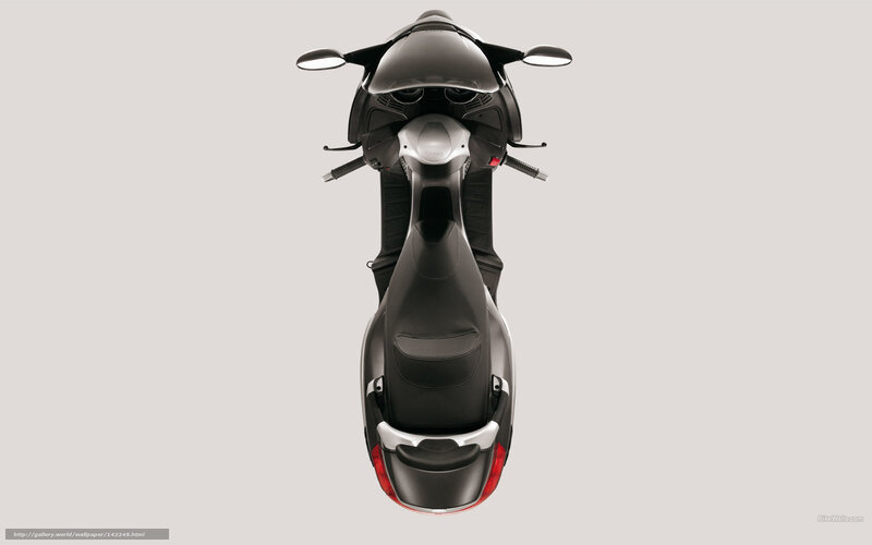 Black Scooter from Above