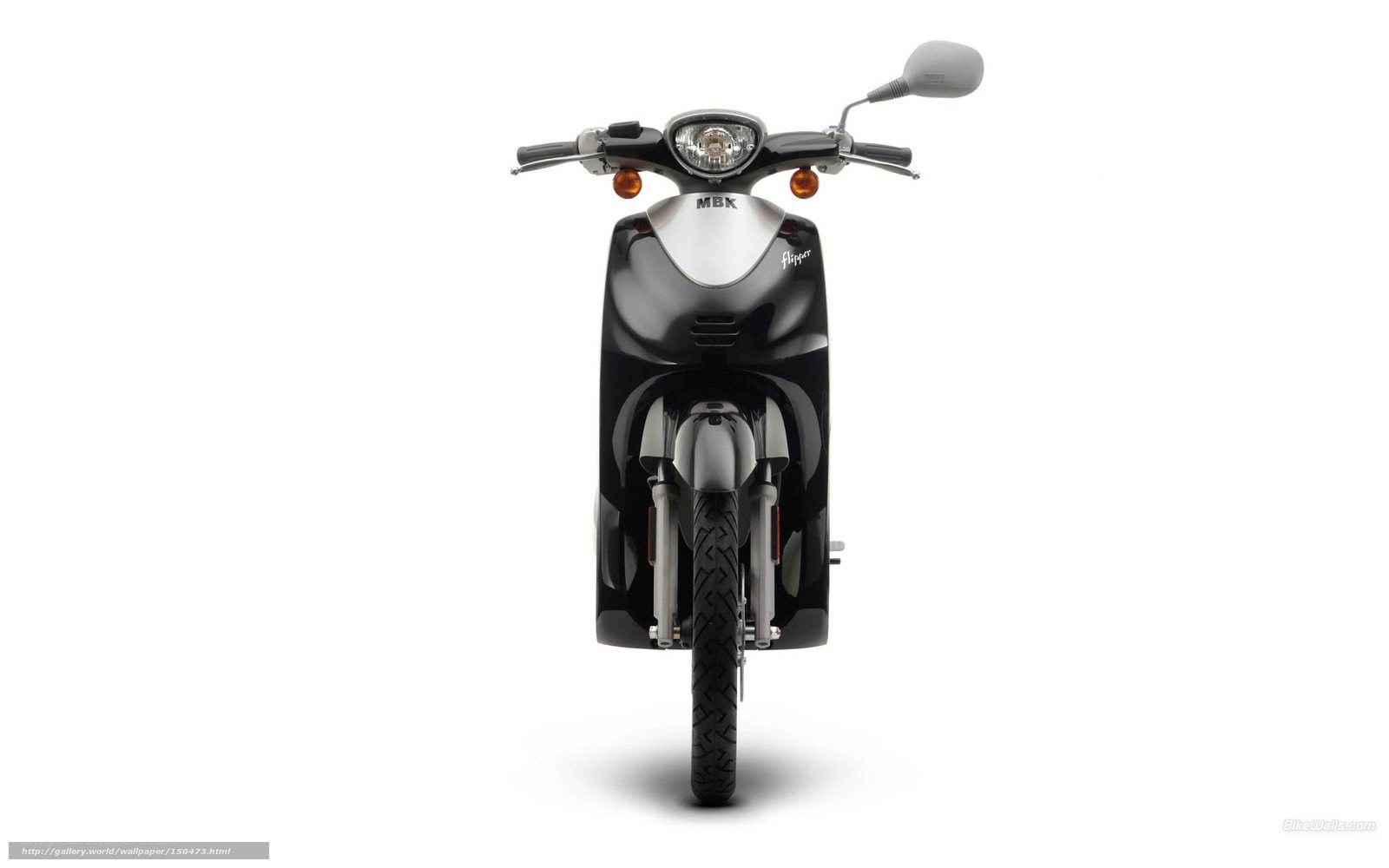 black scooter front view