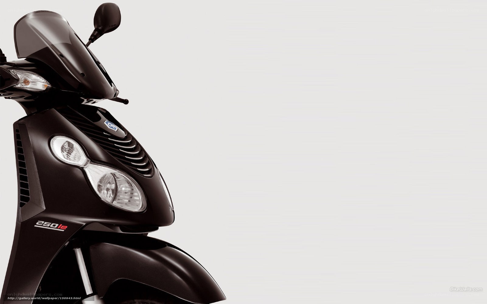 black scooter front view