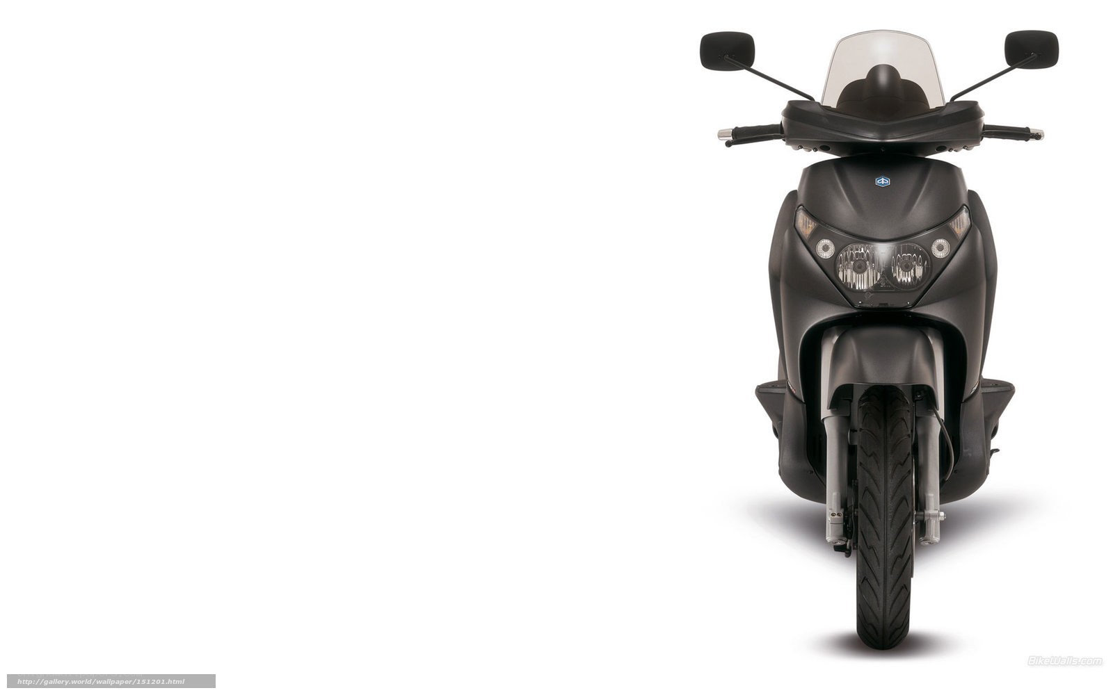 black scooter front view