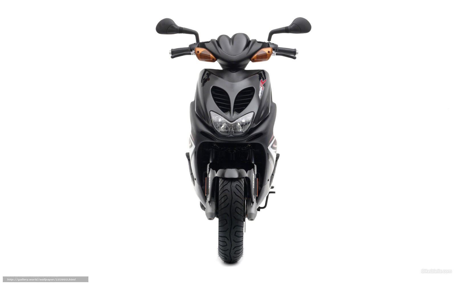 black scooter front view