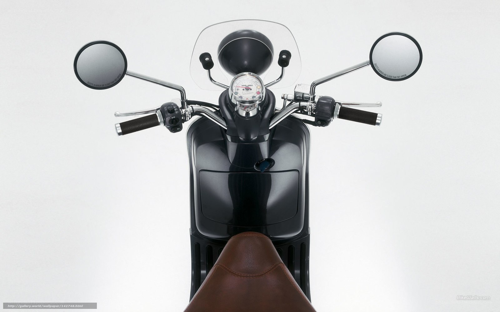 black scooter front view