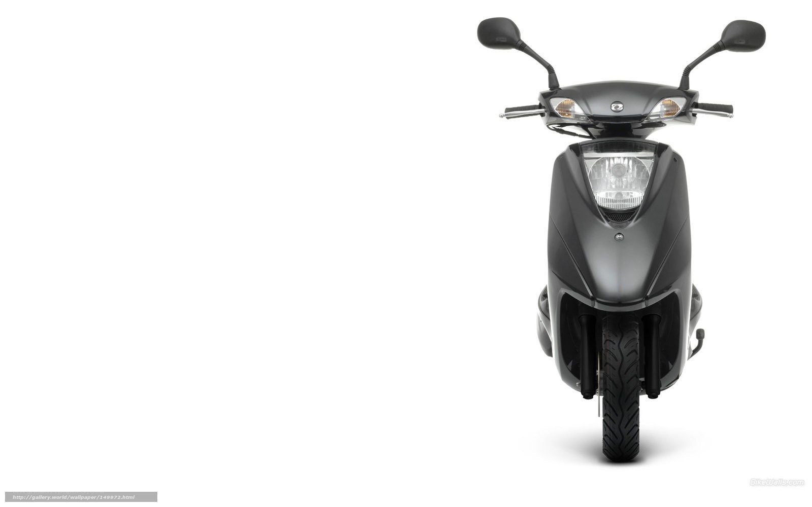 black scooter front view