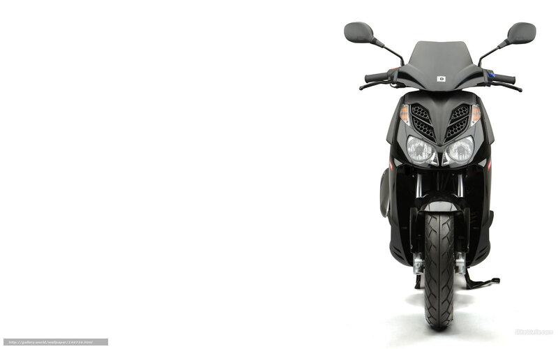 black scooter front view