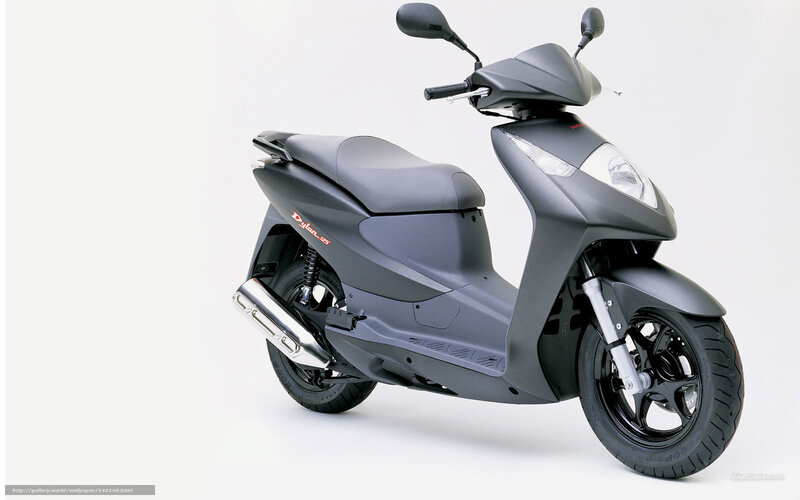 Black Scooter — Gray, Neutral, Photograph, Seat