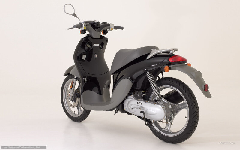 black scooter in studio